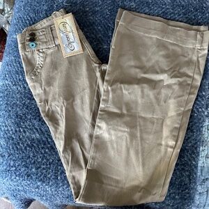 Y2K Low Rise Khaki Spoon Jeans. NWT